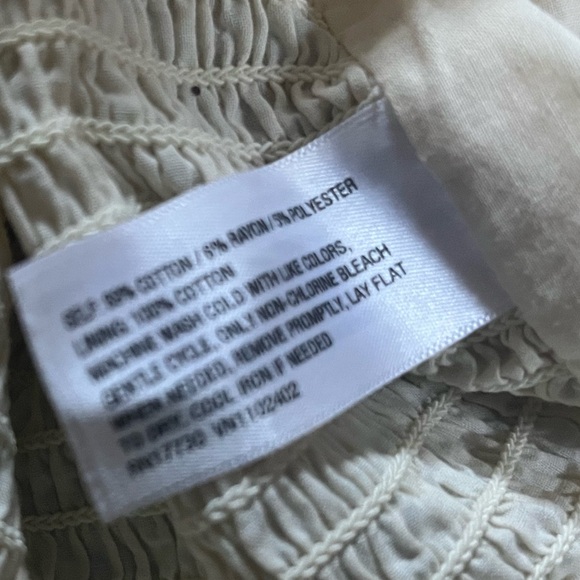 Cotton off-white bodice - Picture 6 of 8